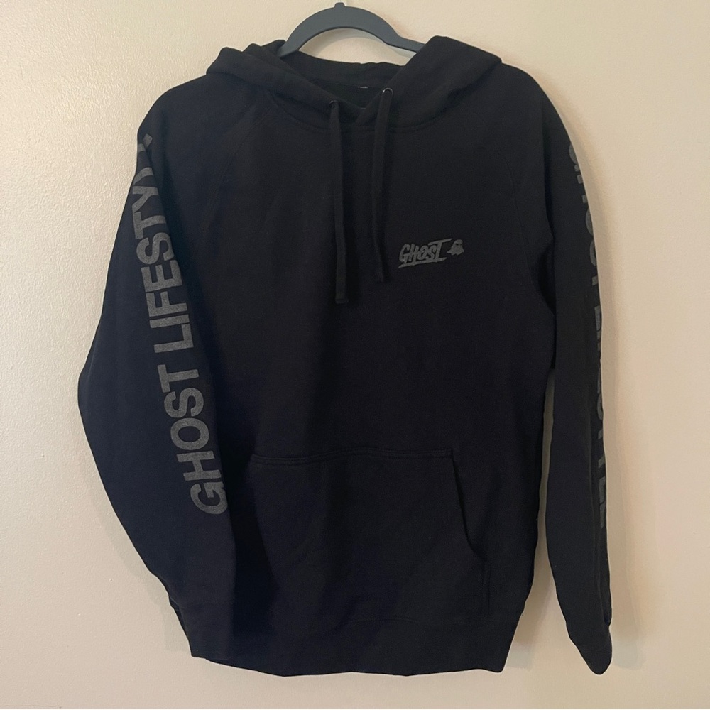 Rare Ghost Lifestyle Black Pullover Hoodie - Size Small. Unisex